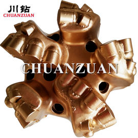 Cơ thể ma trận thép mangan cao PDC bit 5 lưỡi cho đá cứng